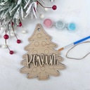  Personalized Christmas Ornament Paint Kit, Christmas Craft, Christmas Eve Activity, Christmas Painting kit, Stocking Stuffer, DIY Paint kids