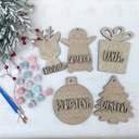  Personalized Christmas Ornament Paint Kit, Christmas Craft, Christmas Eve Activity, Christmas Painting kit, Stocking Stuffer, DIY Paint kids