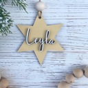  Hanukkah Name Tags, Wooden Hanukkah Name Tags, Dreidel Tags, Hanukkah Gift Tag, Hanukkah Bush Ornaments