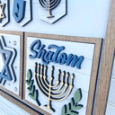  Interchangeable Hanukkah Sign, Hanukkah Shelf Sitter, Hanukkah Home Decor, Add-on for Interchangeable Hanukkah Sign