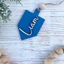  Hanukkah Name Tags, Wooden Hanukkah Name Tags, Dreidel Tags, Hanukkah Gift Tag, Hanukkah Bush Ornaments