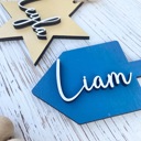 Hanukkah Name Tags, Wooden Hanukkah Name Tags, Dreidel Tags, Hanukkah Gift Tag, Hanukkah Bush Ornaments