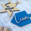  Hanukkah Name Tags, Wooden Hanukkah Name Tags, Dreidel Tags, Hanukkah Gift Tag, Hanukkah Bush Ornaments