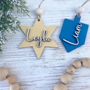  Hanukkah Name Tags, Wooden Hanukkah Name Tags, Dreidel Tags, Hanukkah Gift Tag, Hanukkah Bush Ornaments