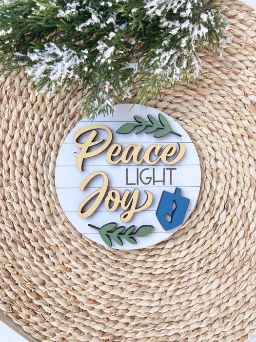 Hanukkah Tiered Tray Decor, Hanukkah Home Decor, Happy Hanukkah, Hanukkah Wood Signs, Hanukkah Mini Signs, Jewish Home Decor