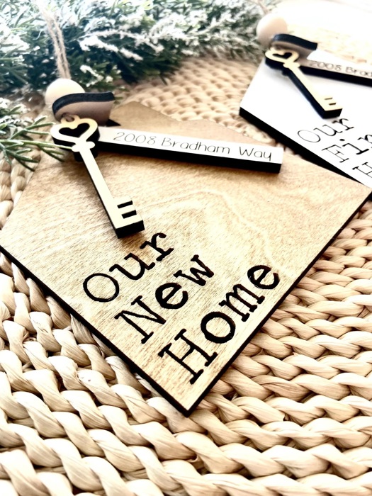 Personalized New Home Ornament, Our First Home Ornament, Housewarming Gift, New House Gift, Gift From Realtor