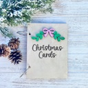 Personalized Christmas Card Holder,Christmas Card Keepsake, Christmas Card Saver, Cards of Christmas Past, Card Album, Christmas Card Holder