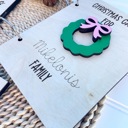 Personalized Christmas Card Holder,Christmas Card Keepsake, Christmas Card Saver, Cards of Christmas Past, Card Album, Christmas Card Holder