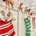  Personalized Reindeer Ornament, Custom Kid Ornaments,Christmas Ornament,Reindeer Ornament,Kids Christmas Gift Idea