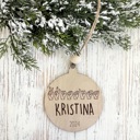  ASL Personalized Christmas Ornament, Personalized Ornament, Christmas Ornament, Sign Language Ornament, Christmas Tree Decor, Gift