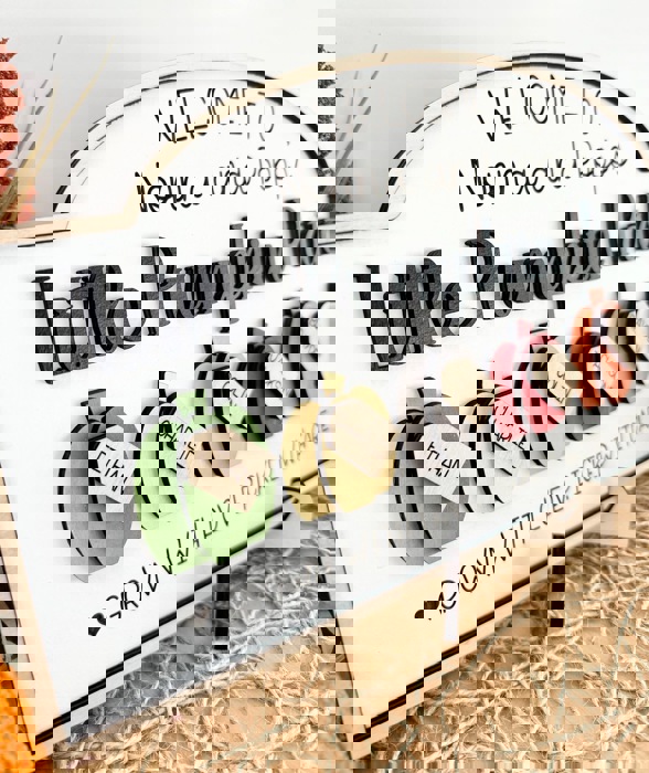 Personalized Pumpkin Patch Sign, Family Pumpkin Patch Sign, Welcome to Our Pumpkin Patch, Grandparents Fall Sign