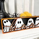  Boo Halloween Sign, Halloween Decor Framed Wood Sign, Halloween Decoration
