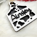 Personalized Cow Tag Stocking Tags, Western Stocking Tags, Christmas Stockings, Western Christmas, Country Stocking Tags, Cow Tag Ornament