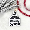  Personalized Cow Tag Stocking Tags, Western Stocking Tags, Christmas Stockings, Western Christmas, Country Stocking Tags, Cow Tag Ornament