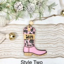  Personalized Cowboy or Cowgirl Boot Ornament, Personalized Western Ornament, Cowboy Boot Ornament, Cowboy Boots Stocking Tag