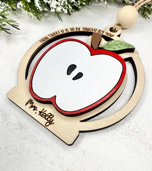 Personalized Teacher Ornament, Teacher Christmas Gift, Gift For Teacher