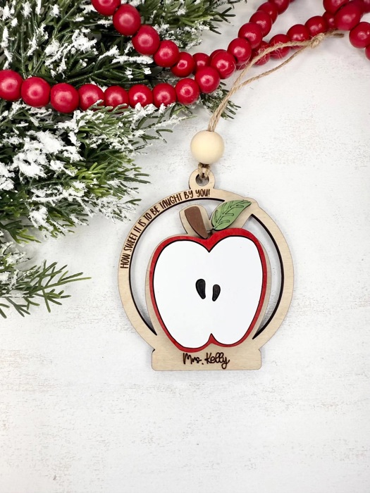 Personalized Teacher Ornament, Teacher Christmas Gift, Gift For Teacher