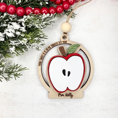 Personalized Teacher Ornament, Teacher Christmas Gift, Gift For Teacher