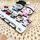  Personalized Snowman Family Ornament, Christmas Ornament, Snowman Ornament, Cute Family Ornament, Grandparent Ornament