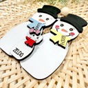  Personalized Snowman Family Ornament, Christmas Ornament, Snowman Ornament, Cute Family Ornament, Grandparent Ornament