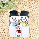  Personalized Snowman Family Ornament, Christmas Ornament, Snowman Ornament, Cute Family Ornament, Grandparent Ornament