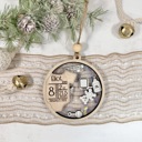  Baby Shaker Birth Stat Ornament, Baby Stat Ornament, Personalized Baby Ornament, Baby First Christmas Ornament,Customized Christmas Ornament