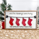  Personalized Christmas Stocking Family Sign, Personalized Christmas Sign, Christmas Family Sign, Christmas Decor, Christmas Gift