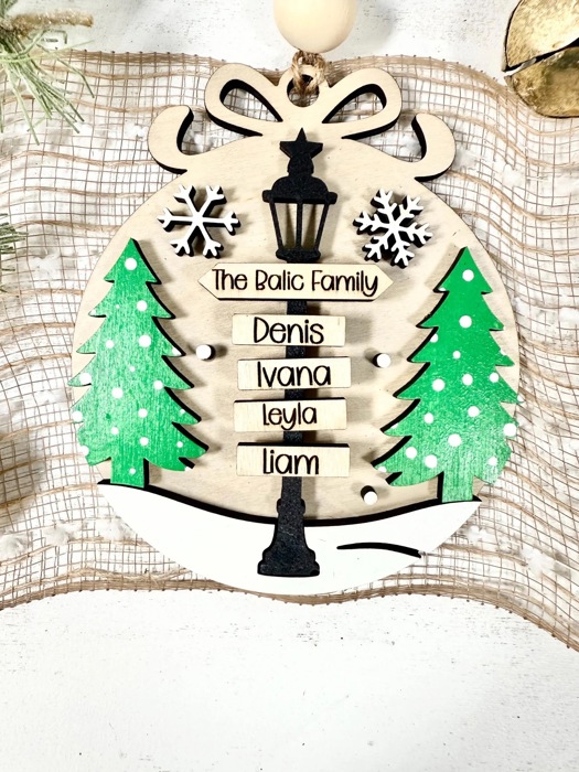 Custom Family Ornaments, Personalized Family Ornaments, Custom Grandkids Ornaments, Christmas Gift Ideas