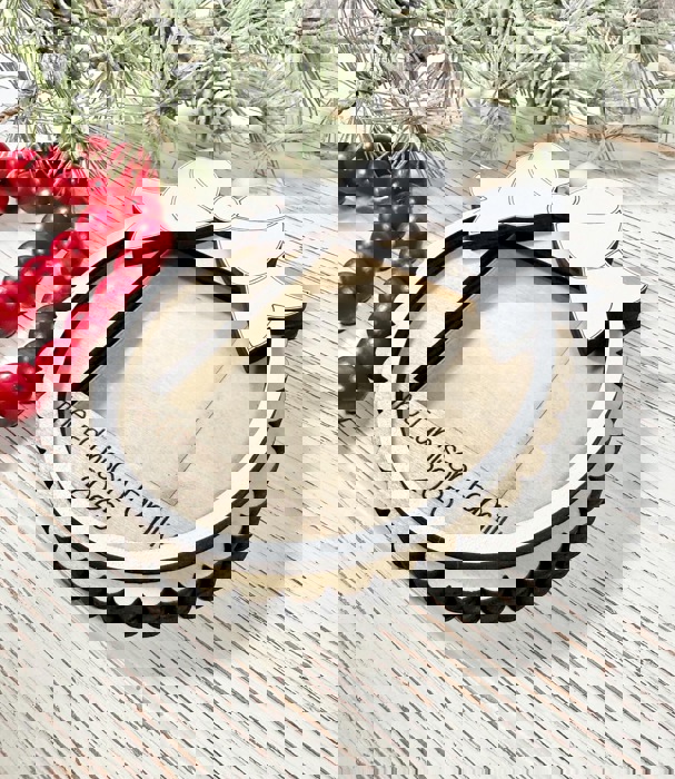 Personalized Family Photo Frame Ornament, Christmas Ornament Decor, Picture Frame Ornament