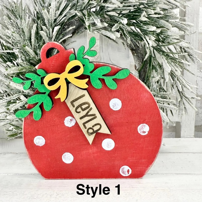 Personalized Christmas Family Decor, Ornament Custom Christmas Decor, Christmas Shelf Sitter, Personalized Family Christmas Decor