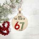  Six Seven Ornaments, 6 7 Ornaments, Funny Kids Ornaments, Year of 2025 Ornaments, Christmas Gifts for Kids, Funny Ornament for Teens