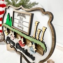  Personalized Christmas Family Sign, Christmas Family Sign, Mental Christmas Decor