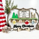  Personalized Christmas Family Sign, Christmas Family Sign, Mental Christmas Decor