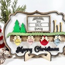  Personalized Christmas Family Sign, Christmas Family Sign, Mental Christmas Decor