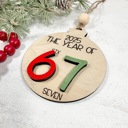  Six Seven Ornaments, 6 7 Ornaments, Funny Kids Ornaments, Year of 2025 Ornaments, Christmas Gifts for Kids, Funny Ornament for Teens