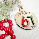  Six Seven Ornaments, 6 7 Ornaments, Funny Kids Ornaments, Year of 2025 Ornaments, Christmas Gifts for Kids, Funny Ornament for Teens