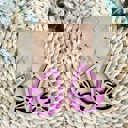  Wooden Christmas Bow Earrings