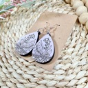  Handcrafted Wooden Lily of the Valley Earrings