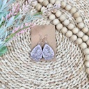  Handcrafted Wooden Lily of the Valley Earrings