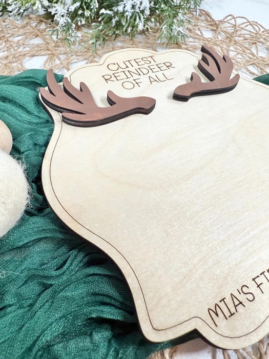 DIY Footprint Art, Baby's First Christmas
