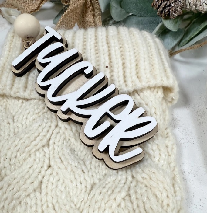 Personalized Stocking Tags, Christmas Tags