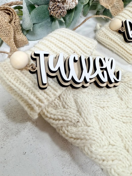 Personalized Stocking Tags, Christmas Tags