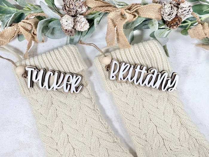 Personalized Stocking Tags, Christmas Tags
