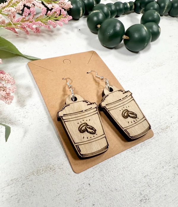 Coffee Cup Earrings, Coffee Lover Gift, Gift For Her, Teacher Gift Idea, Teacher Appreciation Gift, Unique Earrings