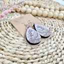  Handcrafted Wooden Lily of the Valley Earrings