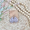  Handcrafted Wooden Lily of the Valley Earrings