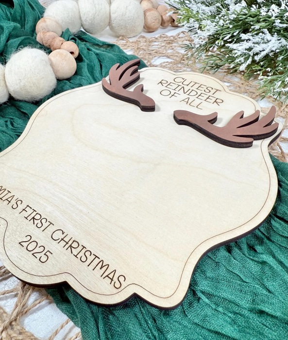 DIY Footprint Art, Baby's First Christmas
