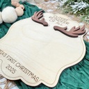  DIY Footprint Art, Baby's First Christmas