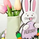  Personalized Easter Bunny, Bunny Shelf Sitter, Easter/Spring Decorations, Wooden Bunny, Personalized Easter Gift, Custom Name Easter Bunny