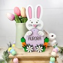  Personalized Easter Bunny, Bunny Shelf Sitter, Easter/Spring Decorations, Wooden Bunny, Personalized Easter Gift, Custom Name Easter Bunny
